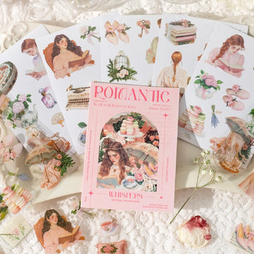 Romantic Whispers Series Dual-Material Sticker Book