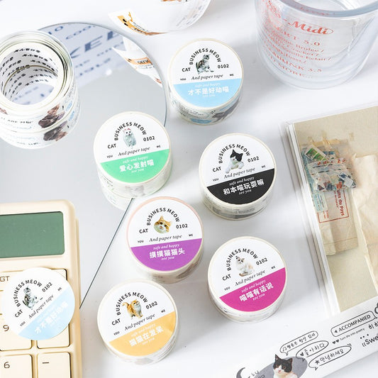 Today's Business Cat Series Cat-Themed Washi Tape