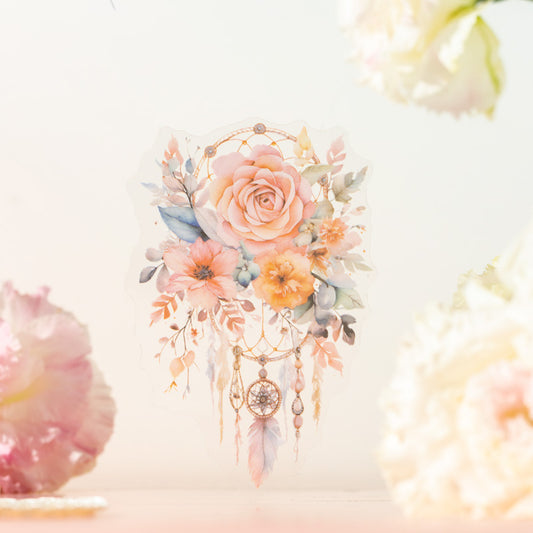 Floral Shadow & Tassel Series - PET Sticker Pack