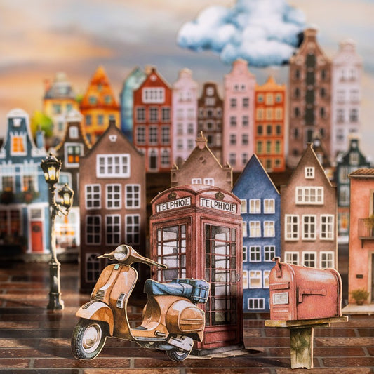 Time Cottage Series 3D Scene Sticker Pack