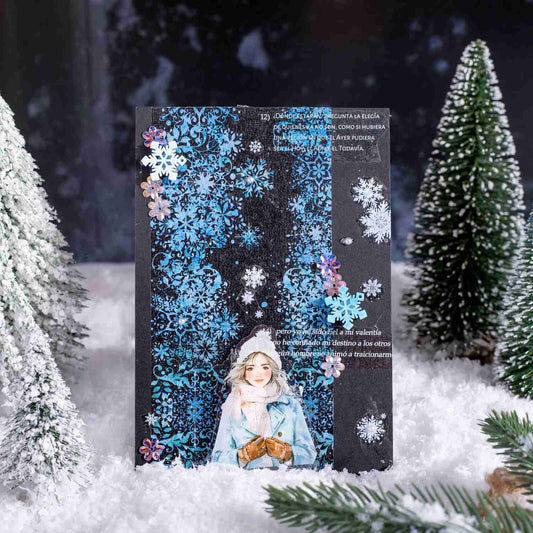 Congealing snow into a poem series Snowflake Scenic Washi Tape