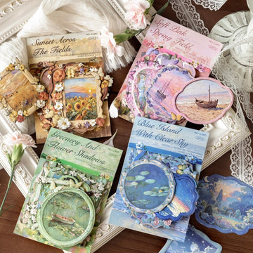 Monet's Picture Frame Series Hard Original Card Sticker