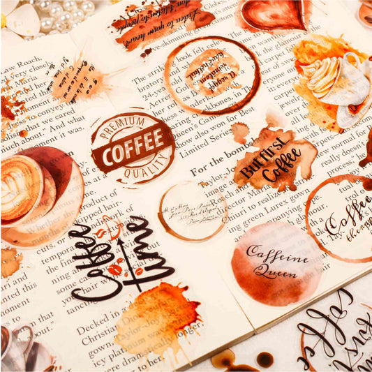 Coffee Story Series Journal Sticker Pack