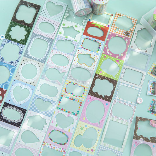 Color Sugar Frame Collection Series White Ink Die-Cut Tape