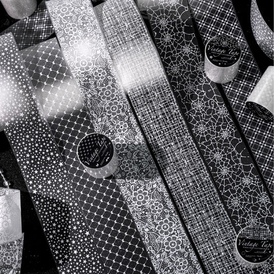 White Mist Floral Note Series Tape