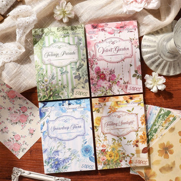Seasonal Flower Letter Material Book