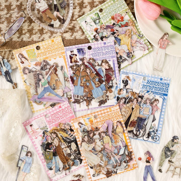 Old Time Notes Series Pet Character Sticker Pack