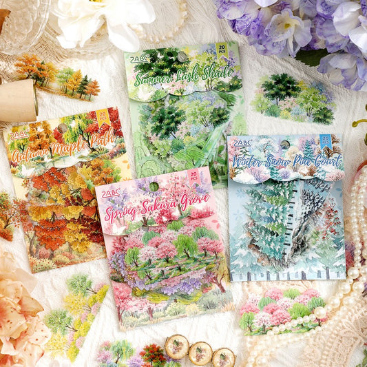 Forest Four Times Series Sticker Pack