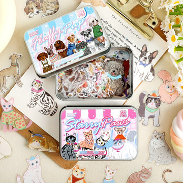 Strollingin Meow Star Series Sticker Box
