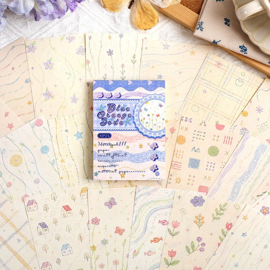 Jian Paper Floral Pattern Series Material Book