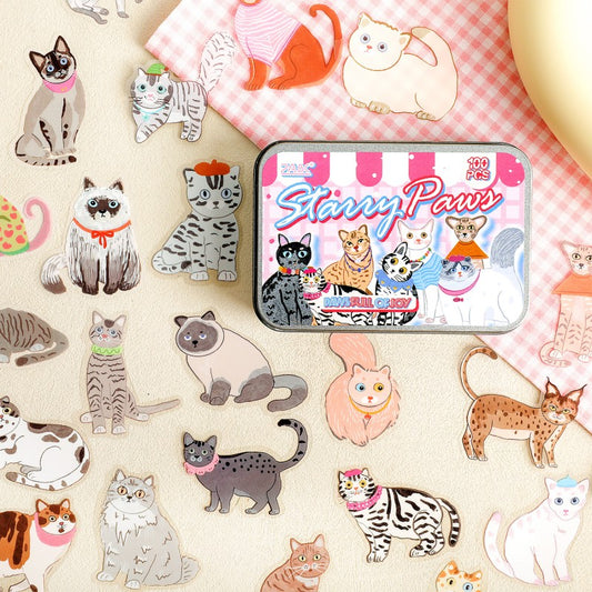 Strollingin Meow Star Series Sticker Box