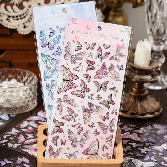 Iridescent Butterfly Glow Series – Epoxy Stickers