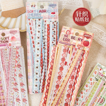 Fabric Time Series Washi Sticker Pack