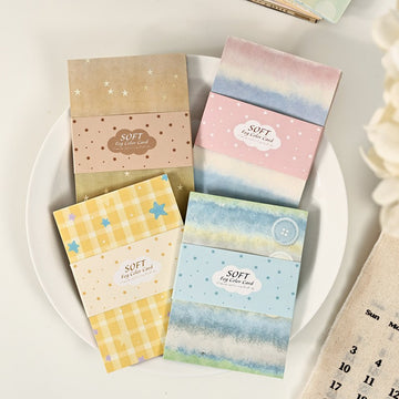Soft Fog Color Card Series Double-Sided Writing Paper