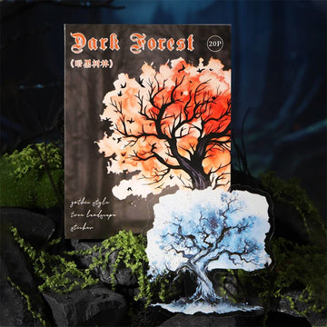 Dark Forest Series Tree Landscape Stickers