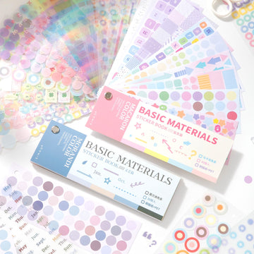 Color Swatch Basics Die-cut Flip Sticker Book