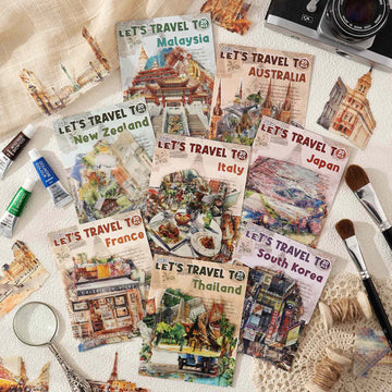 Travel Map Romance Sticker Pack 20PCS