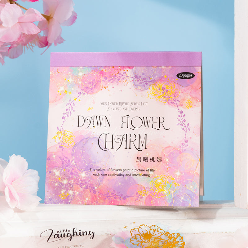 Morning Bloom Series Watercolor Foil Sticker Book