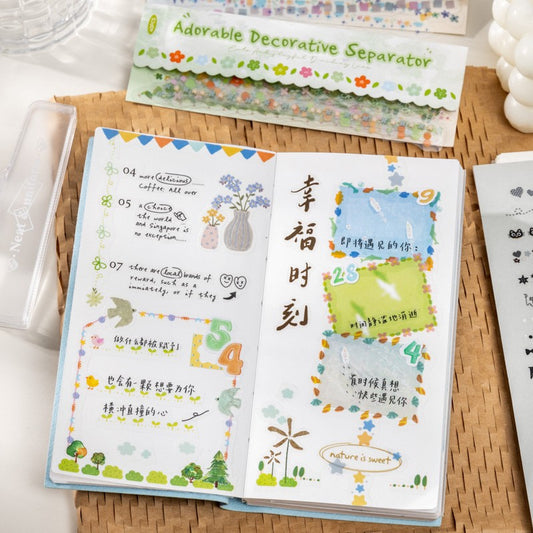 Cute And Fun Dividing Line Series Pet Stickers Pack