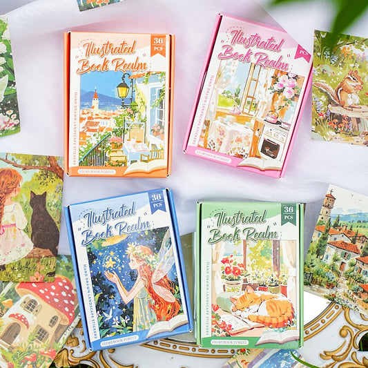 Picture Book Season Series boxed landscape material paper