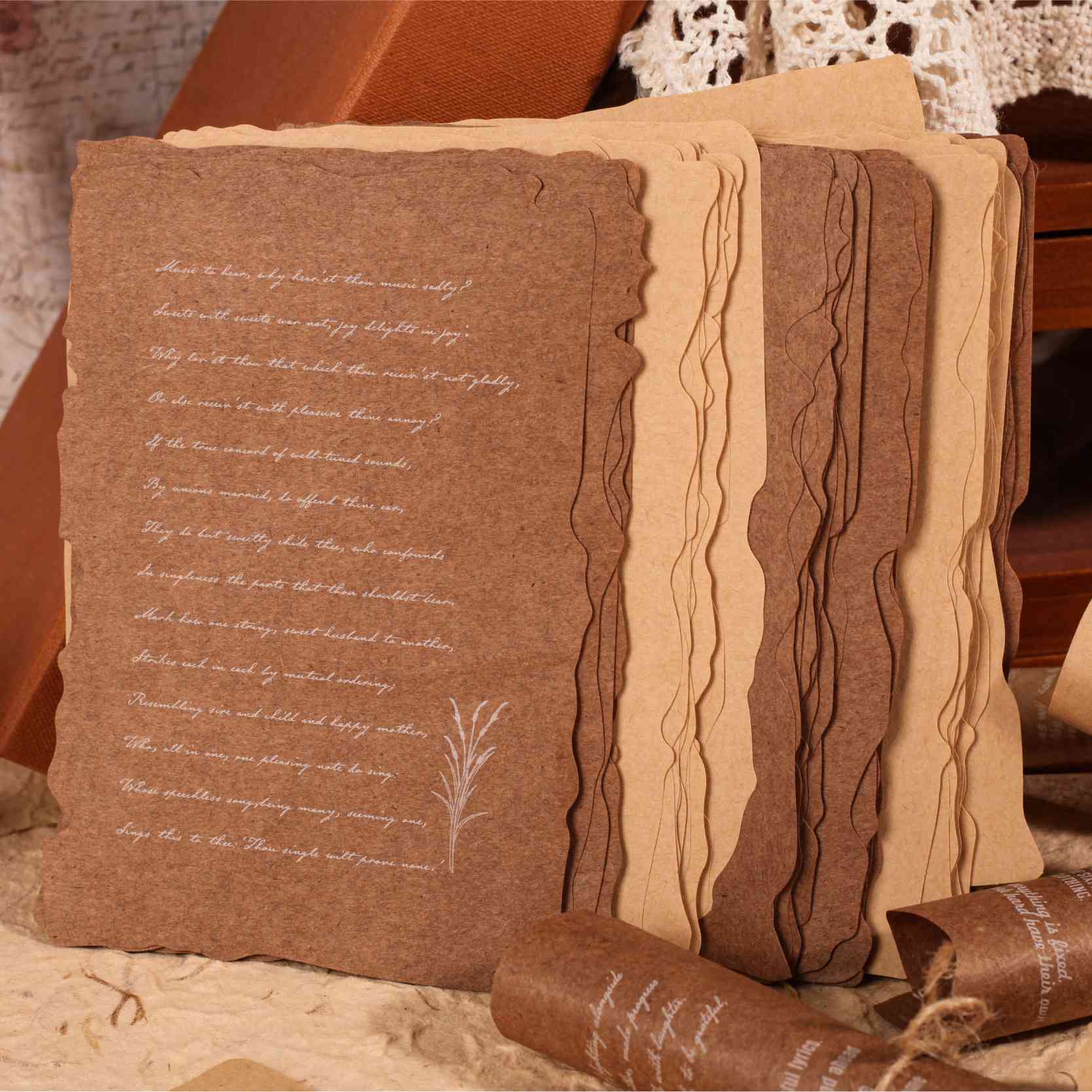 Vintage English Kraft Paper Sticky Notes – The Gaderi Series