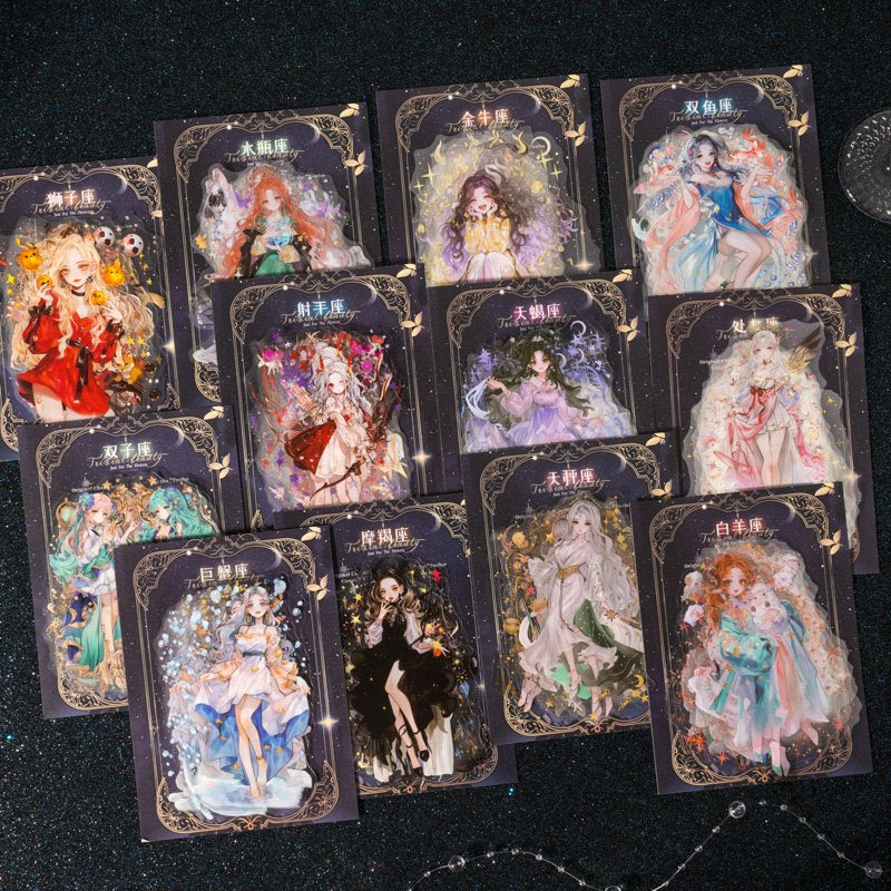 Twelve Constellations Goddess RecordSeries sticker packs