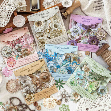 Cutting Language Flower Series Sticker Pack 50Pcs