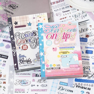 Paper Whispers Series Sticker Book 20Pcs