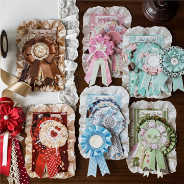 Ribbon Medal Flower Series Sticker Pack