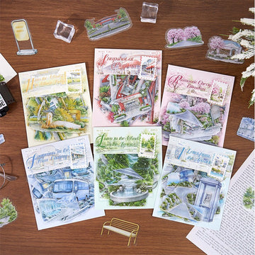 Road Wandering Series PET Sticker Pack
