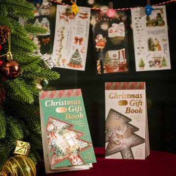 Christmas Wonderland series of house-themed landscape background sticker books