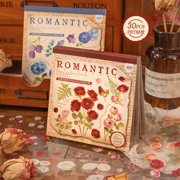 Specimen Flower Sticker Book 30Pcs