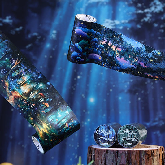 Forest Night Mist Series Large-sized forest-themed landscape tape