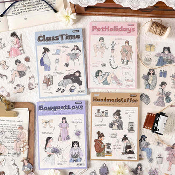 Forest-themed girl Series PET Sticker Book
