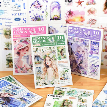 Romantic Season Series Sticker Book