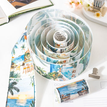 Large-Size Travel Scenery Washi Tape