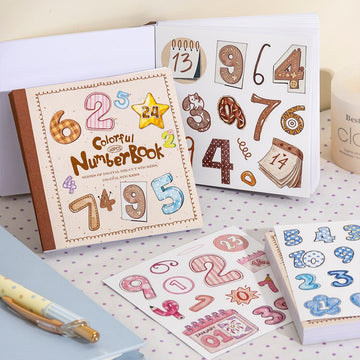 Colorful Number Book Series Sticker Book