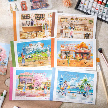 Leisurely Holiday Sticker Book 10pcs
