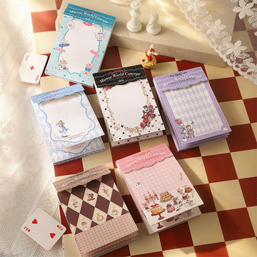 Mirror Wonderland Series Original Alice-Themed Notepad