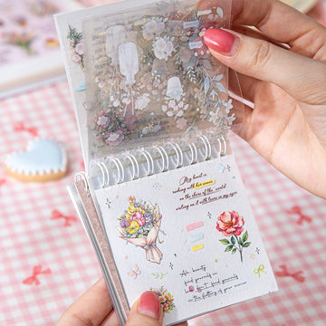 Flowers And The Poetry Of Life Coil Pet Sticker Book