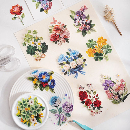 Quilling Art Series Sticker Pack