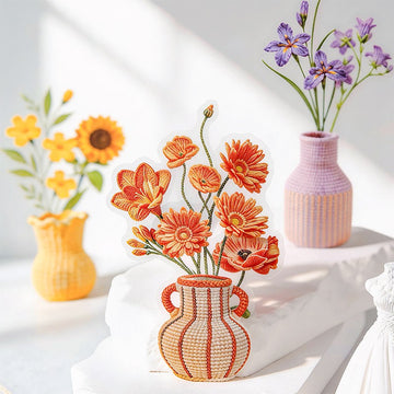 Crochet Flower House Series Stickers Pack