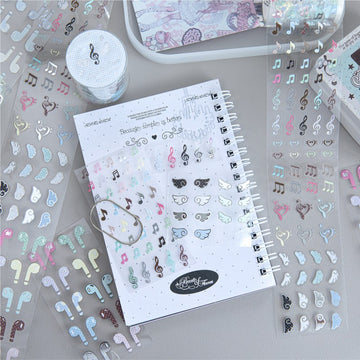 Creamy Diary Series 3D Hot Stamping Die-Cut Tape