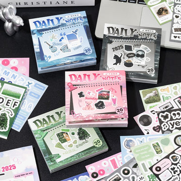 Daily Notes Square Sticker Book