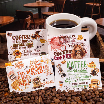 Coffee Quotes series retro English tape