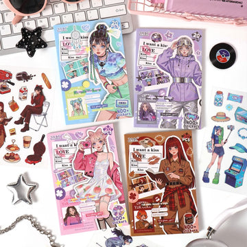 Millennium Girl Collection Series Character Sticker Book