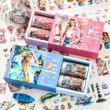 Retro American Summer Theme Tape Set