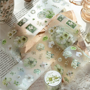 Green Scenery Collection Series Pet Die-Cut Tape
