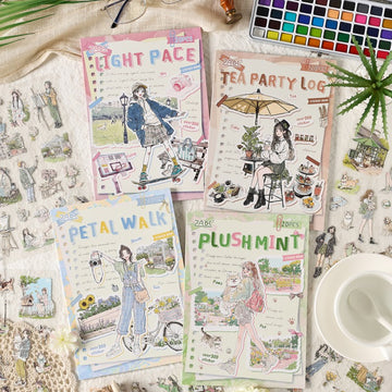 Comfortable Life Diary Sticker Book 20pcs