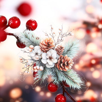 Eastern Charm Floral Dream Series Winter Branch PET Stickers
